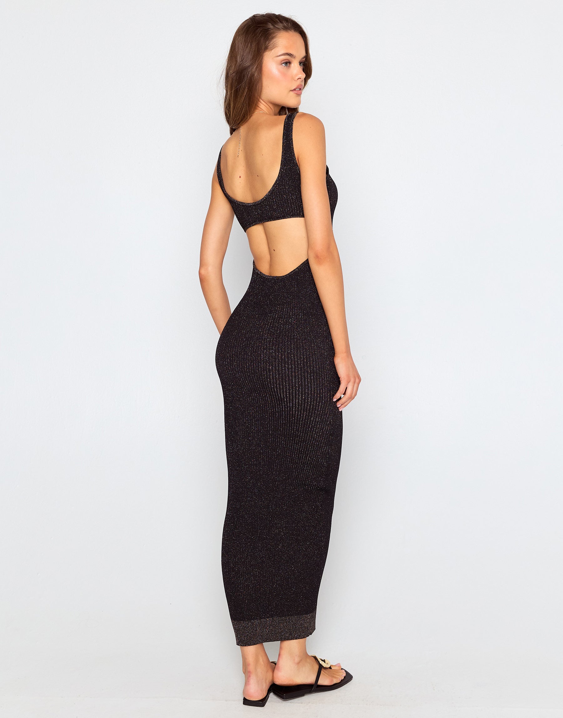 Lennon Maxi Dress - Black Beach Bunny Swimwear